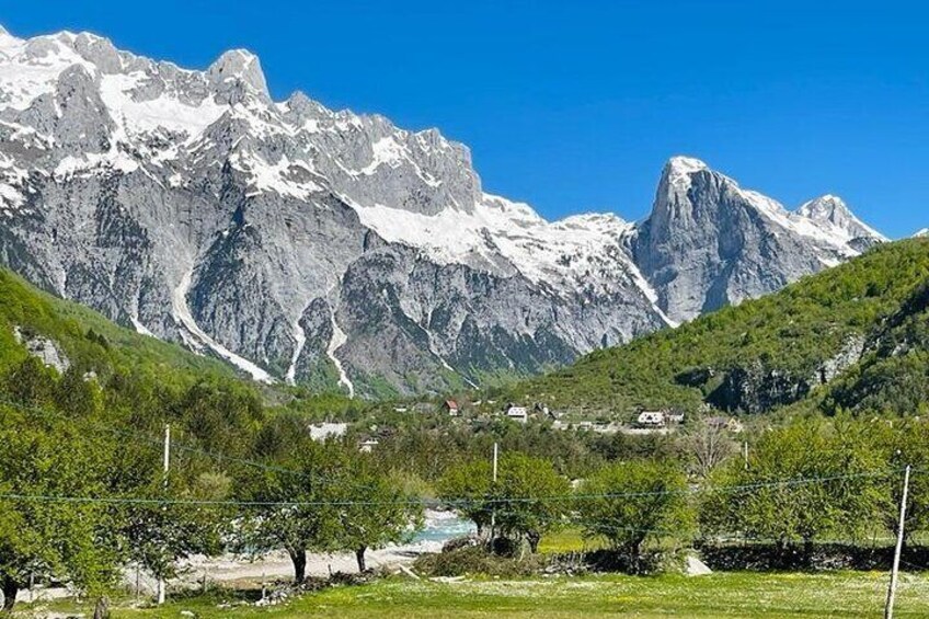 Full Day Tour to Albanian Alps Theth, Grunas Waterfall, Blue Eye