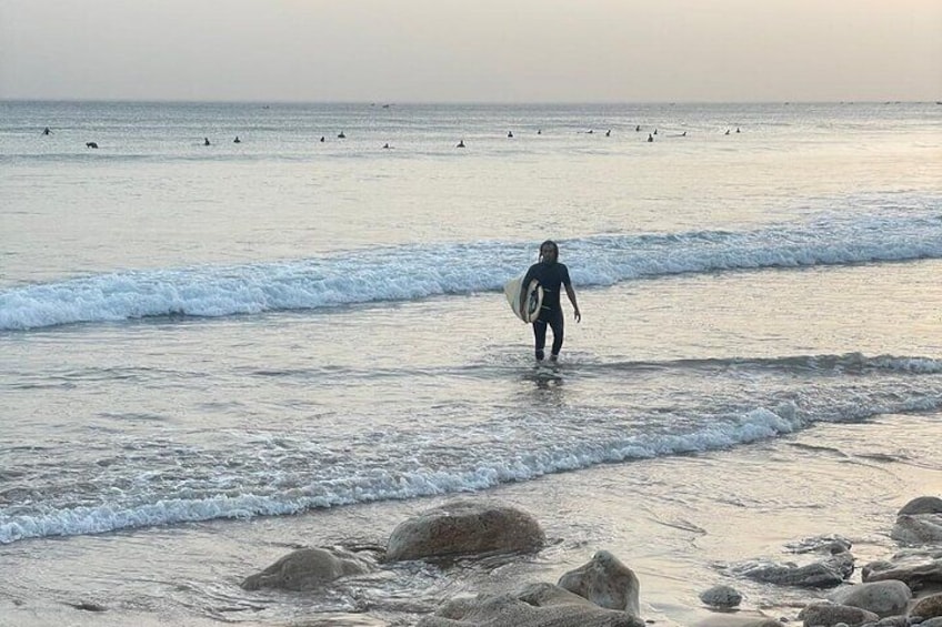 Surfing in Mystery Beach