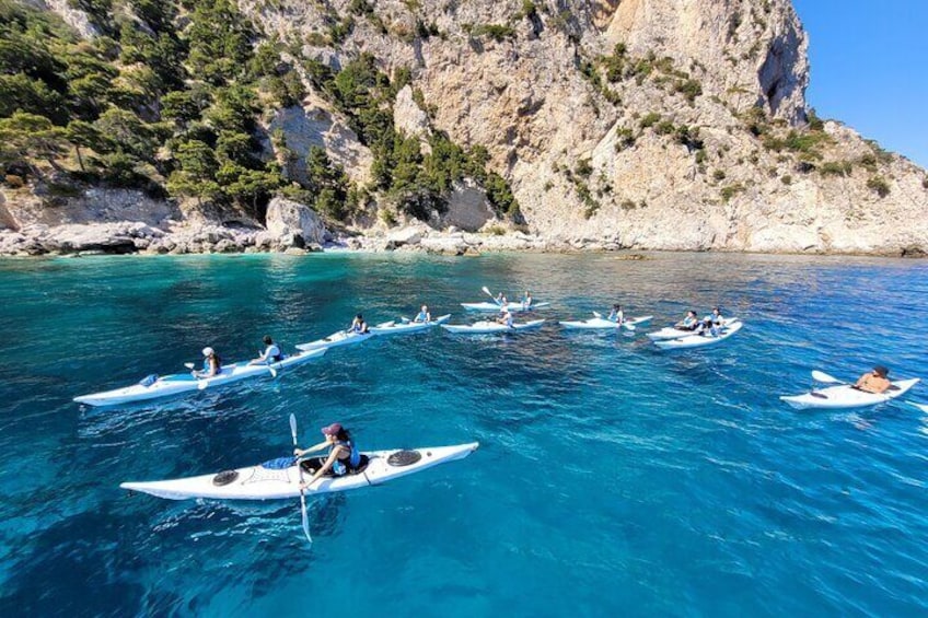 Kayak tour in Capri between caves and beaches