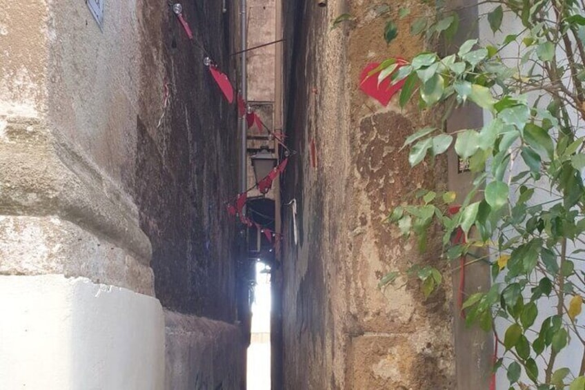 narrowest alleyway in the village