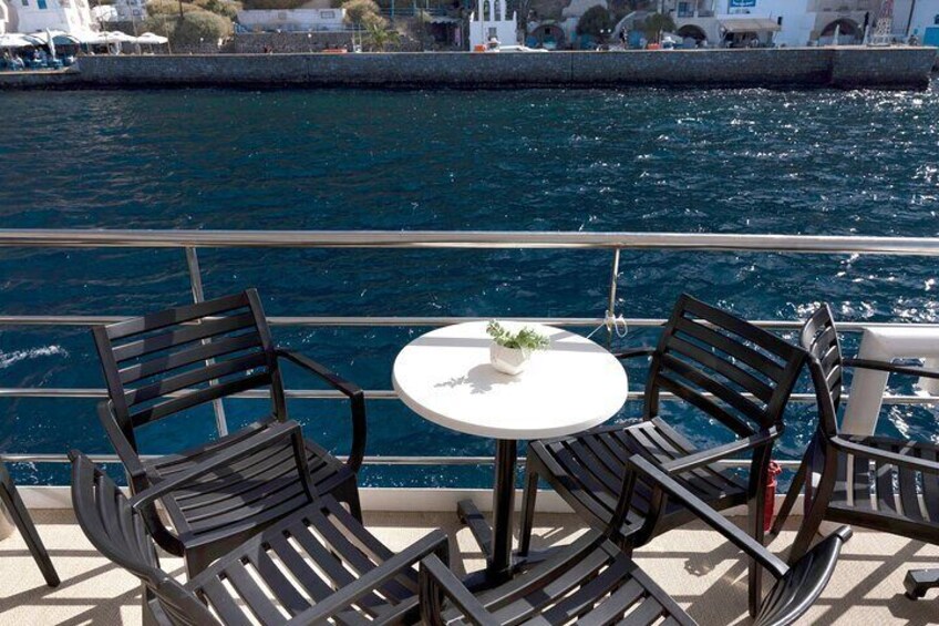 Tour of Caldera with Glass bottom Boat