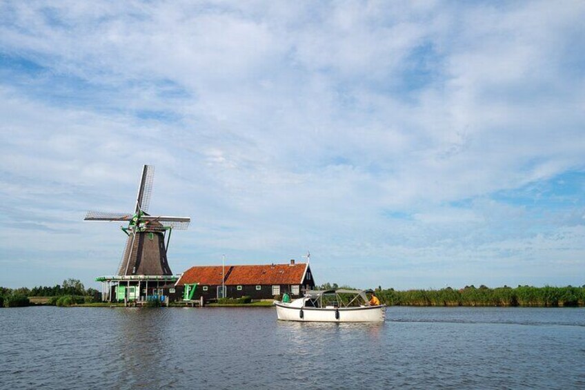 Private Zaanse Schans Windmill Cruise On Luxury Boat