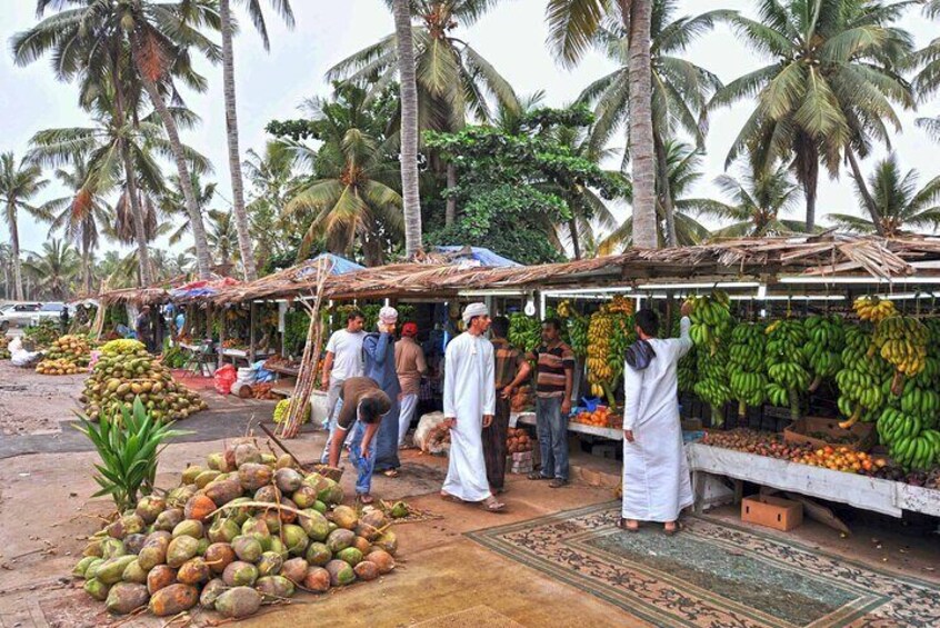 fruits stalls