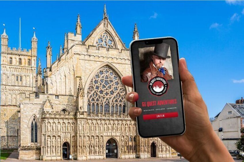 City Walk and Interactive, Self Guided Treasure Hunt in Exeter