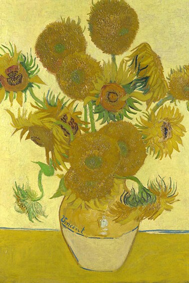 Sunflower detail at the Van Gogh Museum