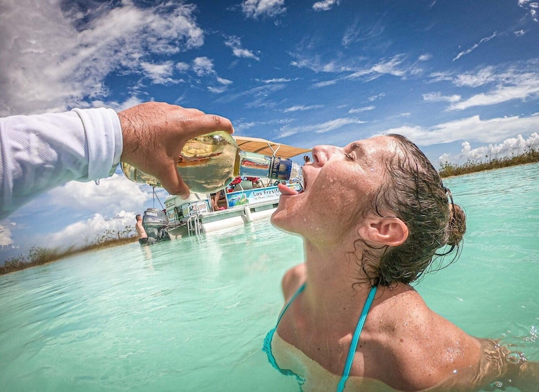 Picture 3 for Activity Bacalar Lagoon Boat Tour from Costa Maya