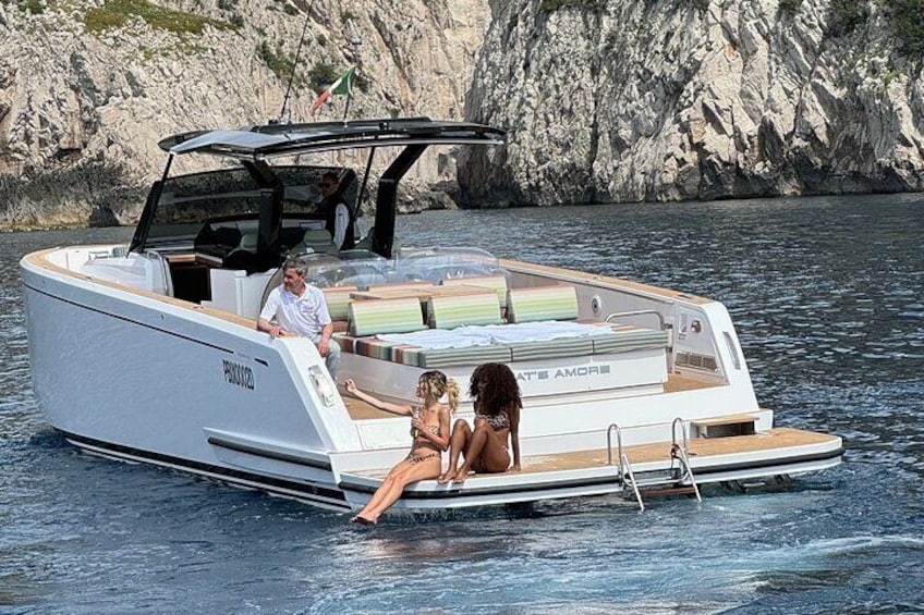 Private Boat tour from Naples to Capri Island onboard Pardo 43