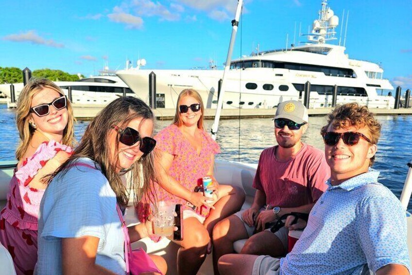 See mega homes and Mega Yachts when touring the West Palm Beach area while hanging out with friends. 