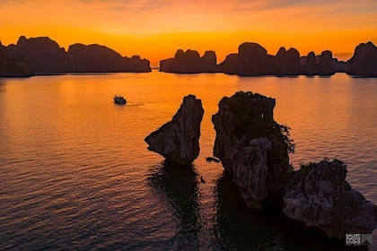 Experience romantic sunset tour on Halong Bay on a private yacht