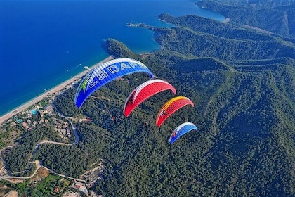 Tandem Paragliding Flight with Cable Car Transfer to Kemer Region