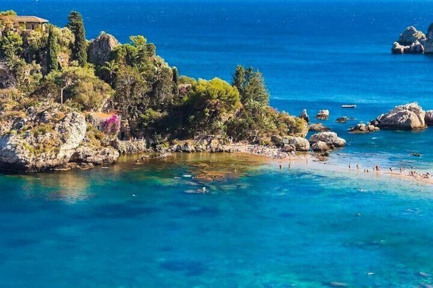 Private Boat Tour Taormina Isola Bella - Transfer in/out Hotel 