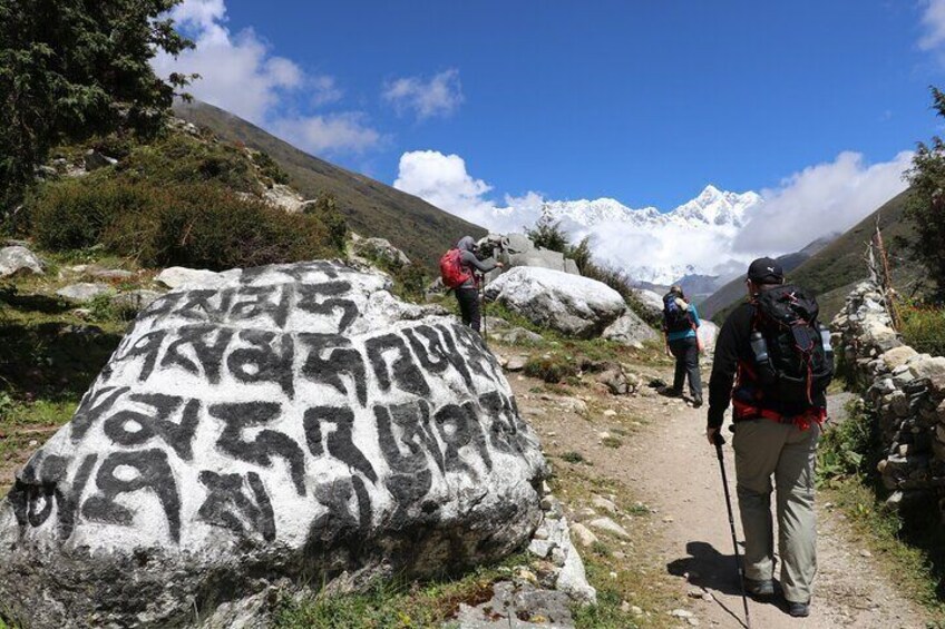 Mane Stone En-Route Everest Base Camp