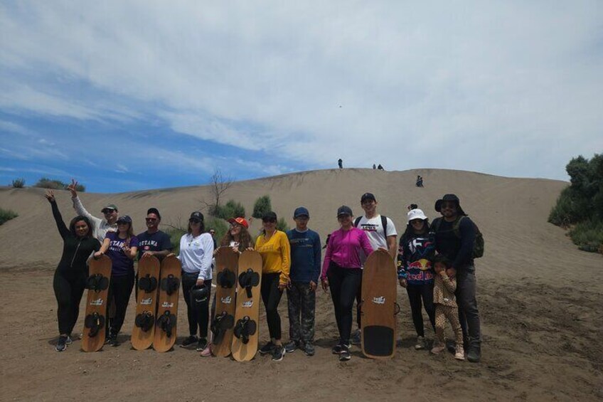 Sandboarding in Dunas del Mogote