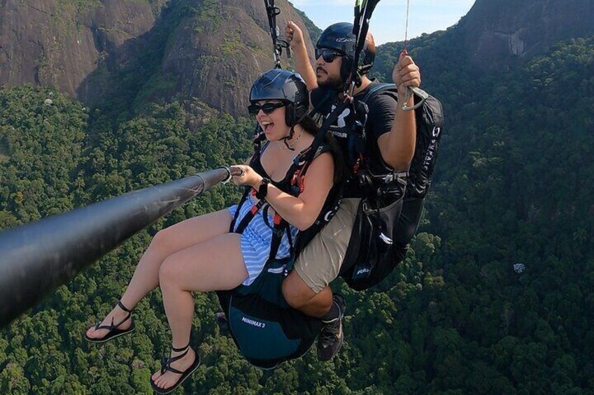 Tandem paragliding flights in Rio de Janeiro 