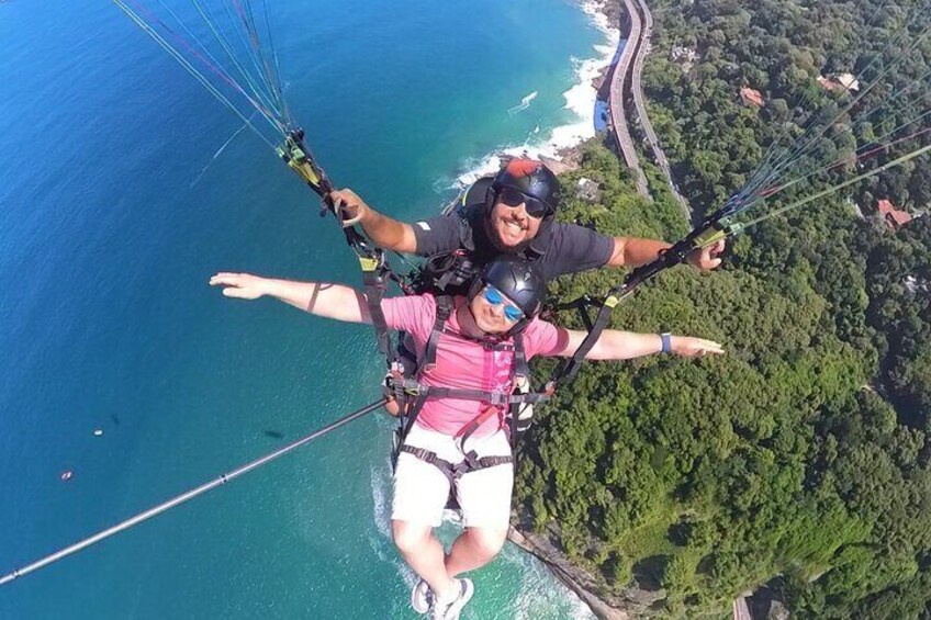 Tandem paragliding flights in Rio de Janeiro 