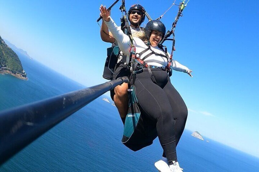 Tandem paragliding flights in Rio de Janeiro 