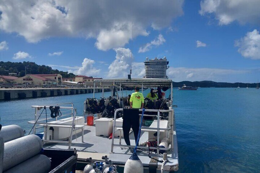 Island Wreck and Reef Scuba Excursion