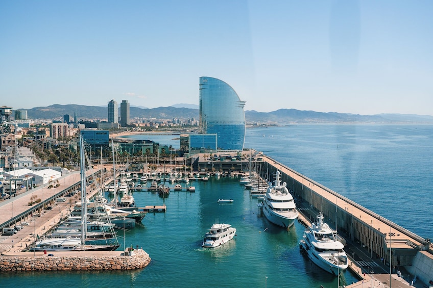 Barcelona Luxury Sailing Trip & Panoramic Helicopter Flight