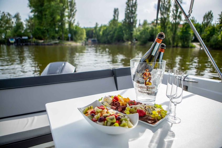 Picture 3 for Activity Prague: Private Vltava River Speedboat Cruise with Prosecco