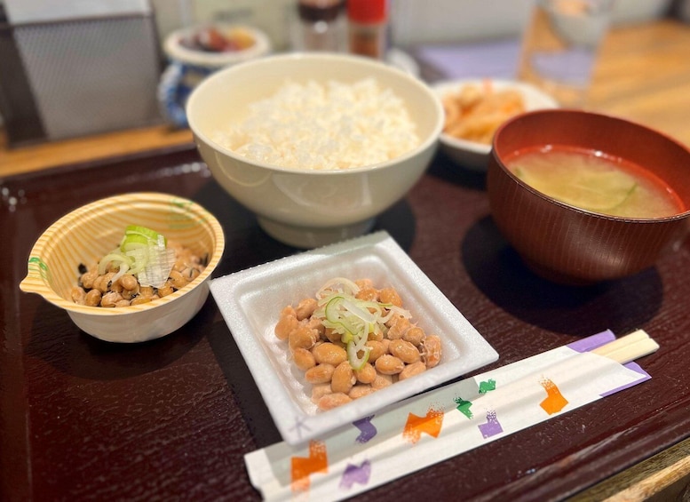 Natto experience and shrine tours to get to know people