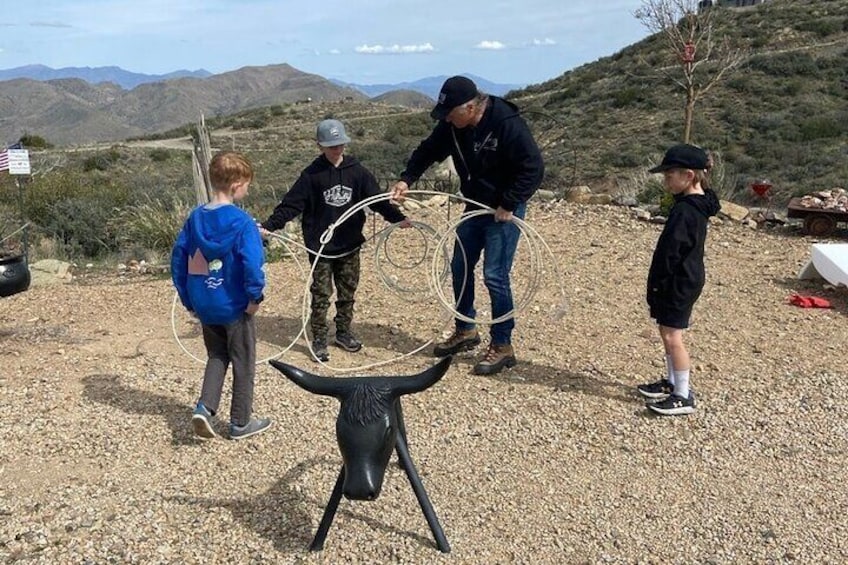 Little Lads learn to rope