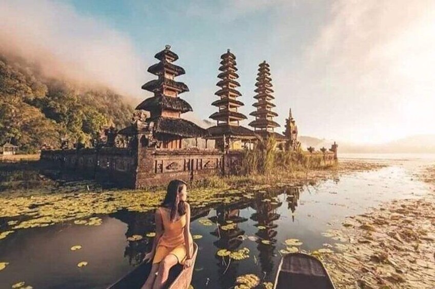 Bali Danu Beratan Temple, Waterfall, Twin lake Trekking Optional 