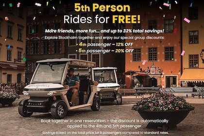 Stoccolma Highlights: Tour privato del golf cart