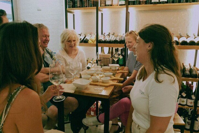 Tasting with wine