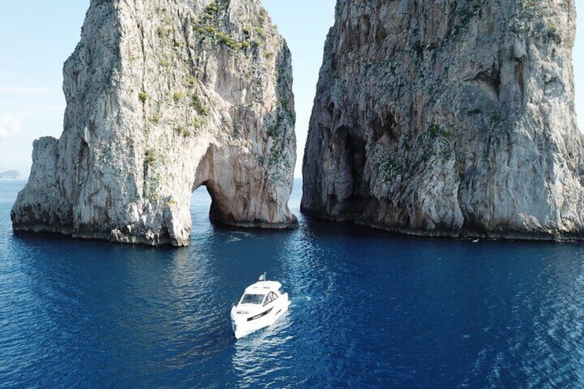Private Boat Tour from Naples to Capri Jeanneau DB43 Dolce Vita