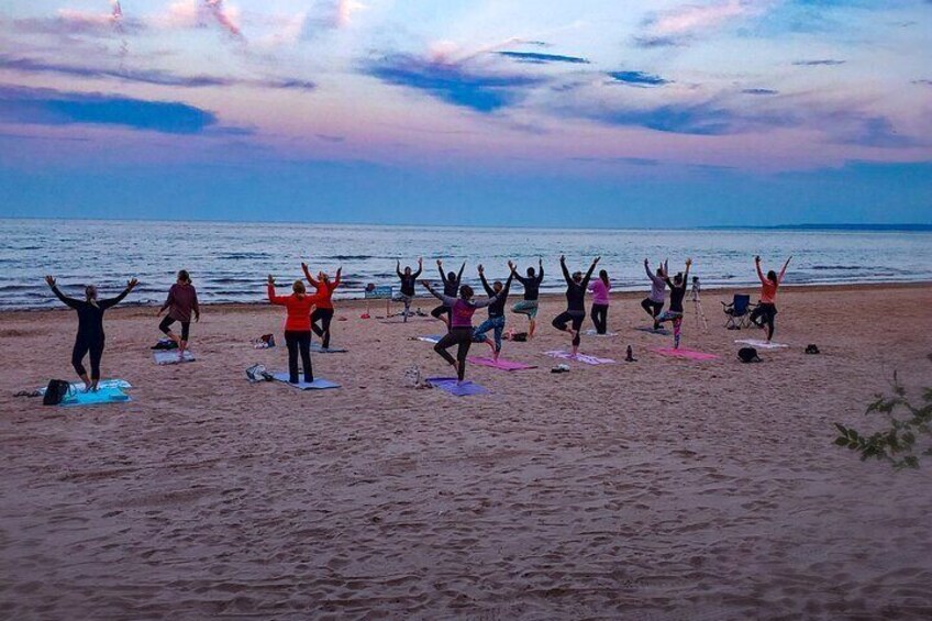 Full and New Moon Beach Yoga