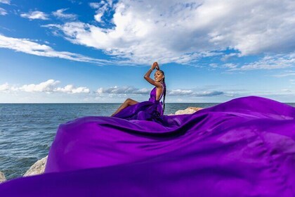 Flying dress session