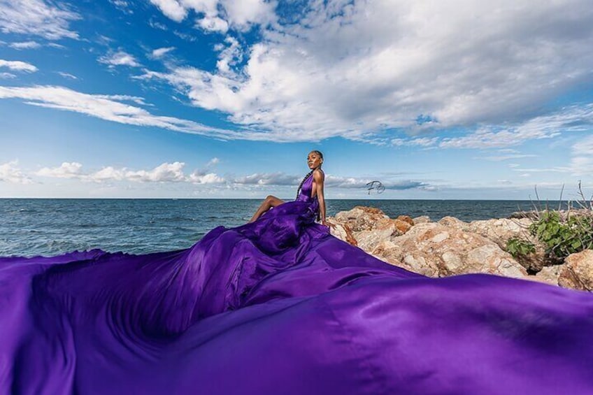 Flying dress session