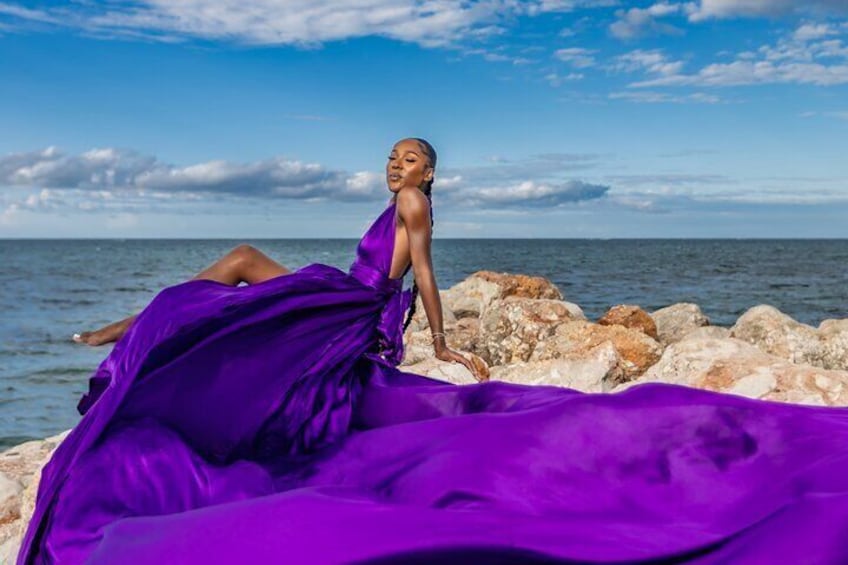 Flying dress session