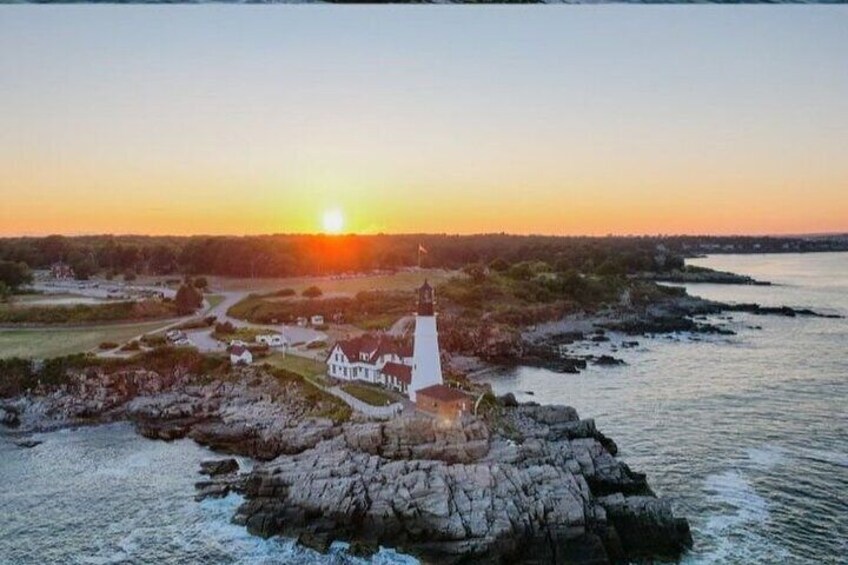 Sunset Windjammer Cruise Along the Coast of Portland Maine