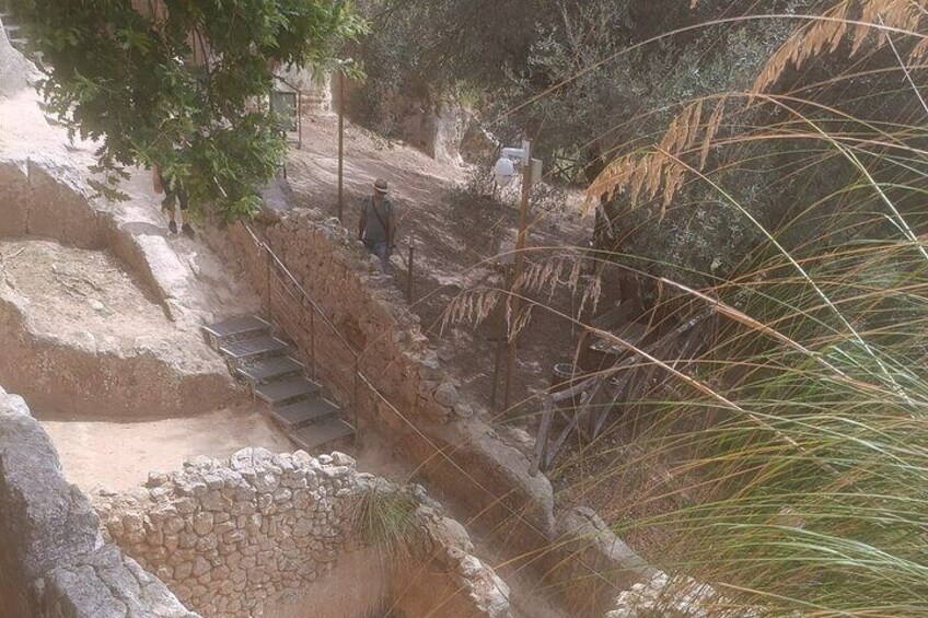 Tour of an ancient rock settlement and its caves from Tropea