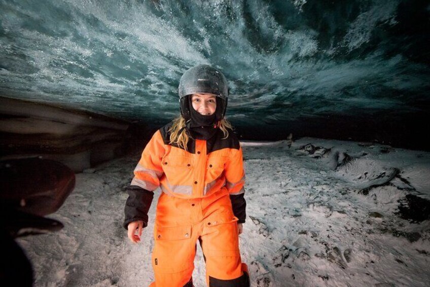 Snowmobiling & Natural Ice Cave from Geysir Area