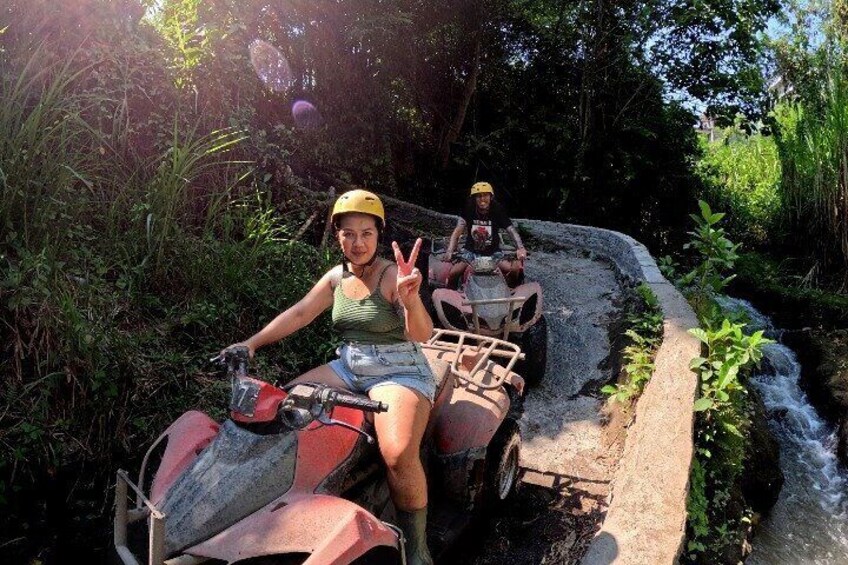 ATV Ride Waterfall Ubud Include Transport