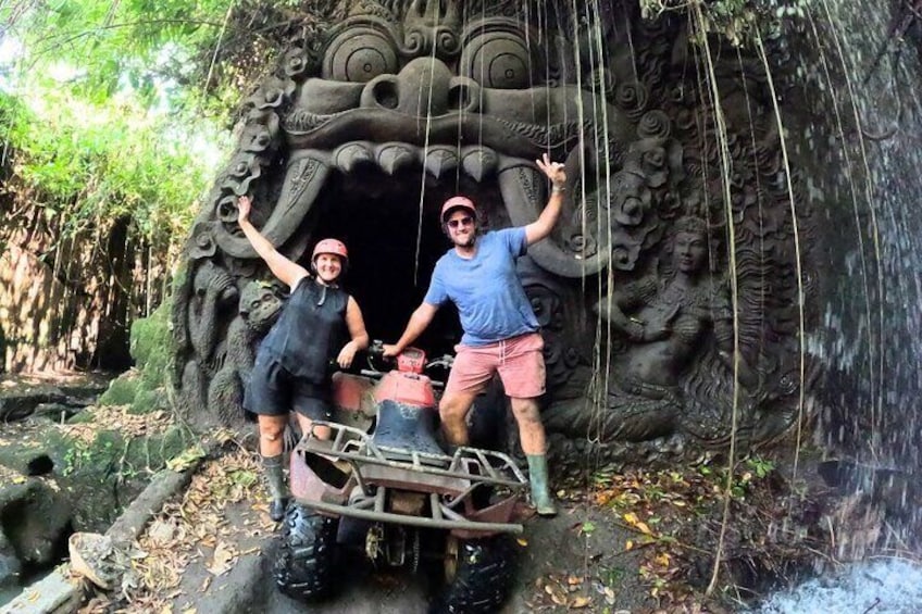 Bali ATV Ride Ubud Waterfall, Ricefield,River,Barong Cave, Lunch