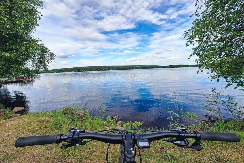 Bike Ride in Parks and Riversides of Rovaniemi 