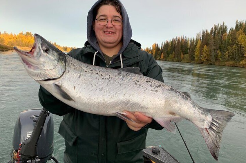 End of September fishing! Nice silver!