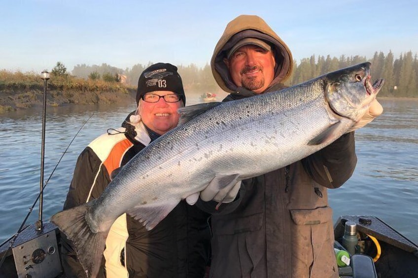 Silver Salmon.. Awesome weather...