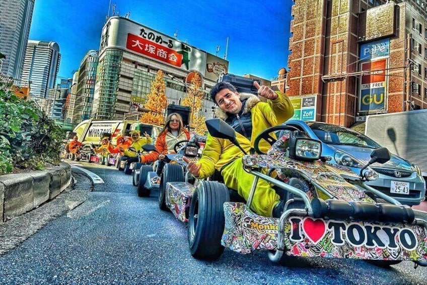 Go Kart Tour in tokyo (Shibuya crossing~Harajuku~Shinjuku)