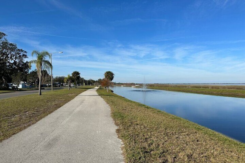 Miles of multi-use trails throughout the lakefront park.