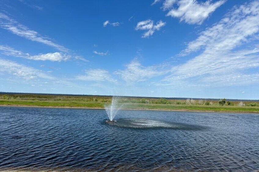 Fountain by the lakefront park.