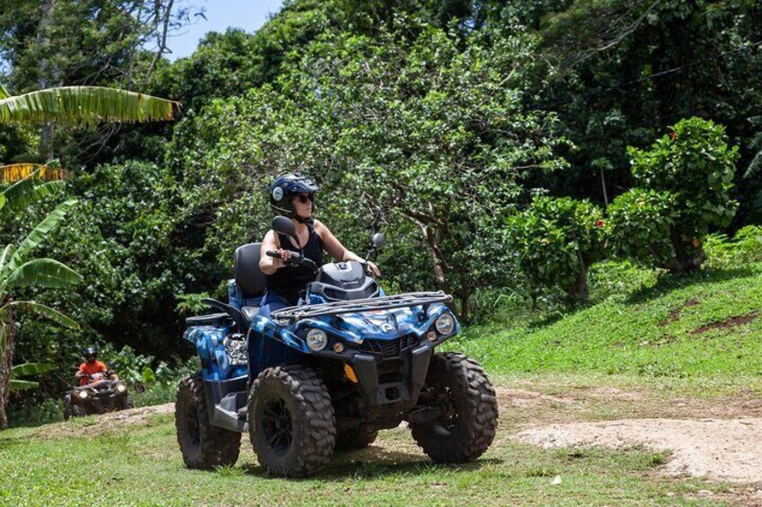 BORA BORA ATV TOUR, BORA BORA QUAD ADVENTURE, SNORKELING TOUR, SWIMMING, EAGLES, SHARKS, CORAL GARDEN, OCEAN, FISH, BLUE LAGOON, LUNCH, VIEWPOINT, EXCLUSIVE SPOTS, BORA BORA ADVENTURES