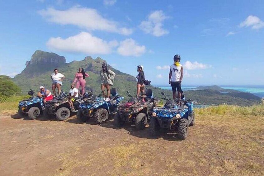 BORA BORA ATV TOUR, BORA BORA QUAD ADVENTURE, SNORKELING TOUR, SWIMMING, EAGLES, SHARKS, CORAL GARDEN, OCEAN, FISH, BLUE LAGOON, LUNCH, VIEWPOINT, EXCLUSIVE SPOTS, BORA BORA ADVENTURES 