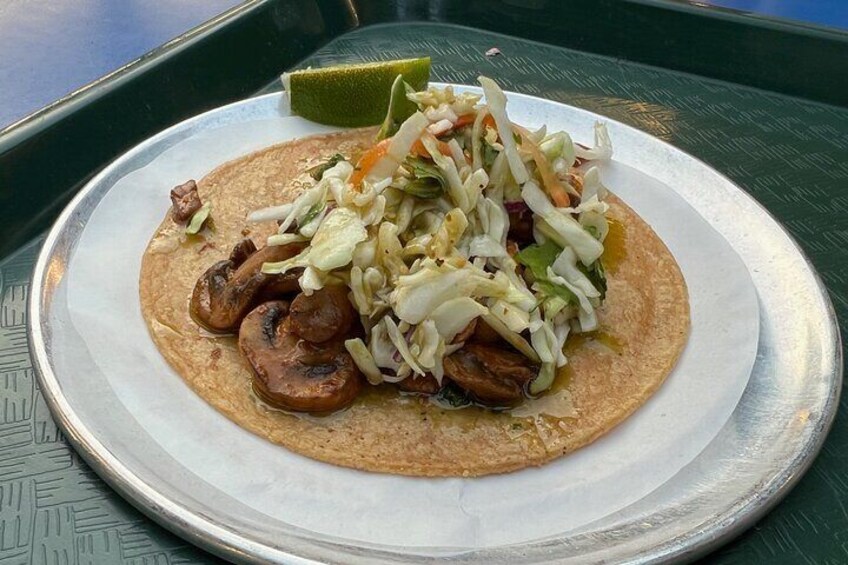 Mushroom taco