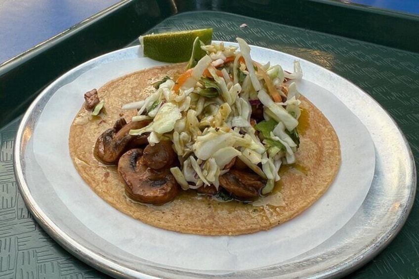 Mushroom taco