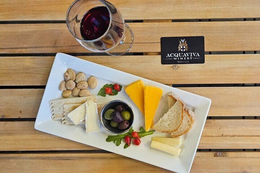 Acquaviva Wine and Cheese Pairing