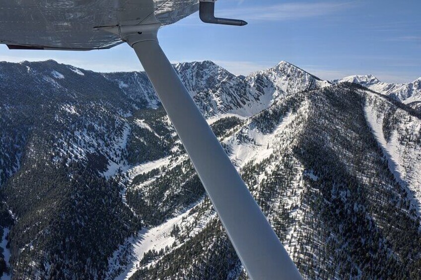 45 Minute Aerial Tour Over West Yellowstone's Rugged Mountains